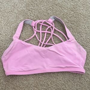 Lululemon Athletica Pink Strappy Sports Bra